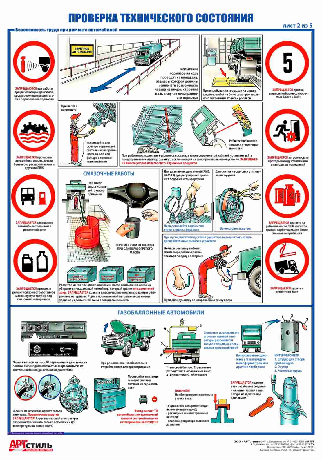 Плакаты по ТБ: Техника безопасности при ремонте автомобилей - Крупнейший  маркет-плейс Приднестровья